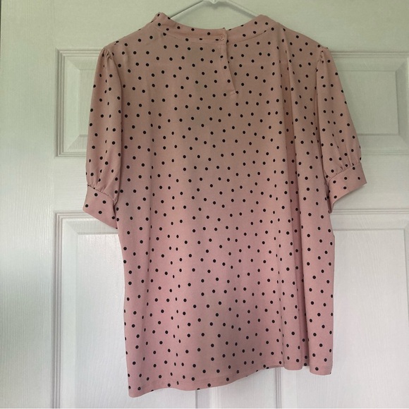 NWT Adrianna Papell Polka Dot Blouse - Picture 5 of 9